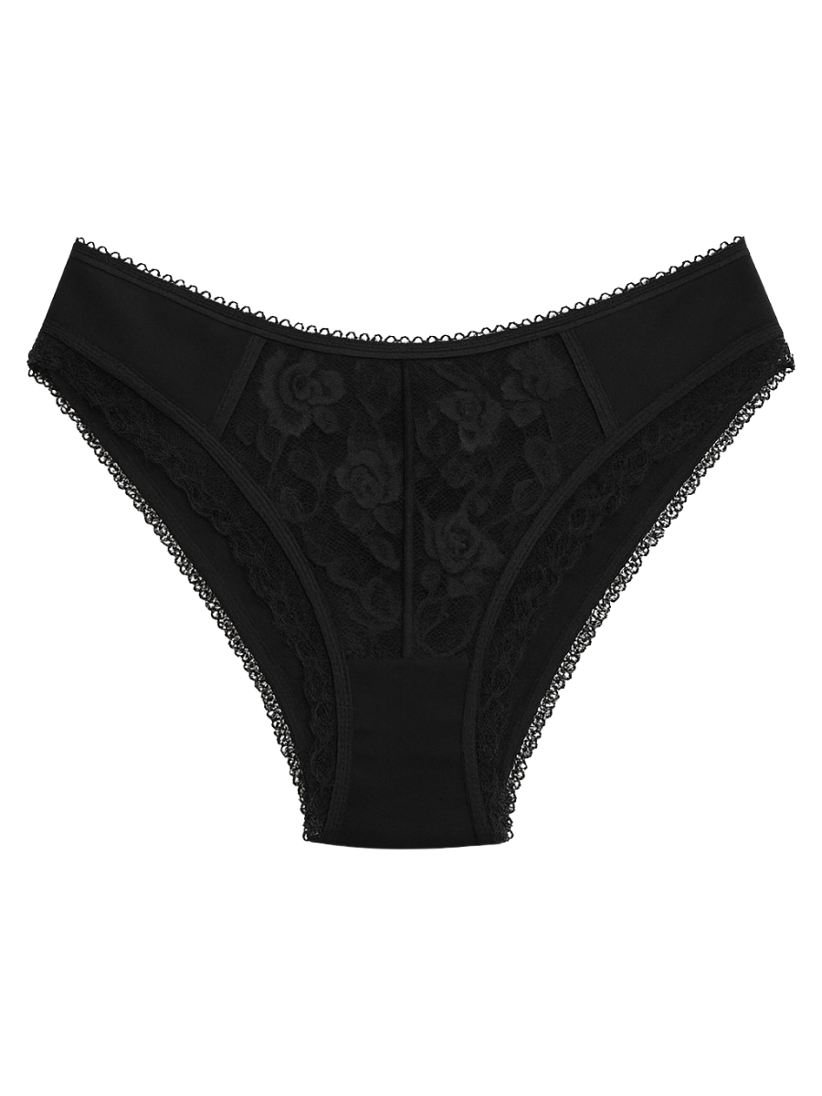 Low Waist Bikini Panty - Black