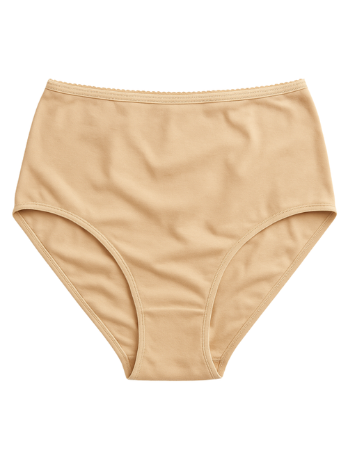 Full Coverage Hipster Panty - Beige